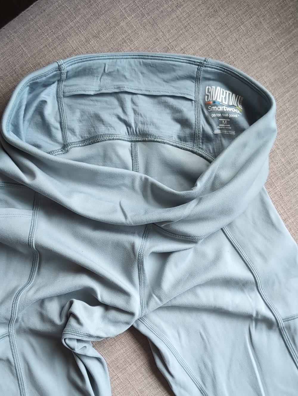 Smartwool Women's Mint Green / Gray Leggings - Picture 9 of 12